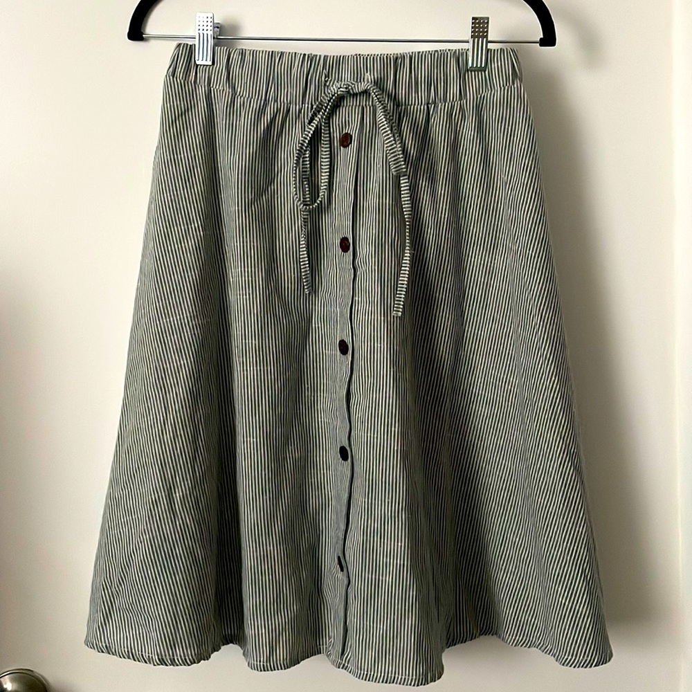 A-Line midi skirt